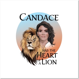 Candace Owens - Heart of a Lion, bluered Posters and Art
